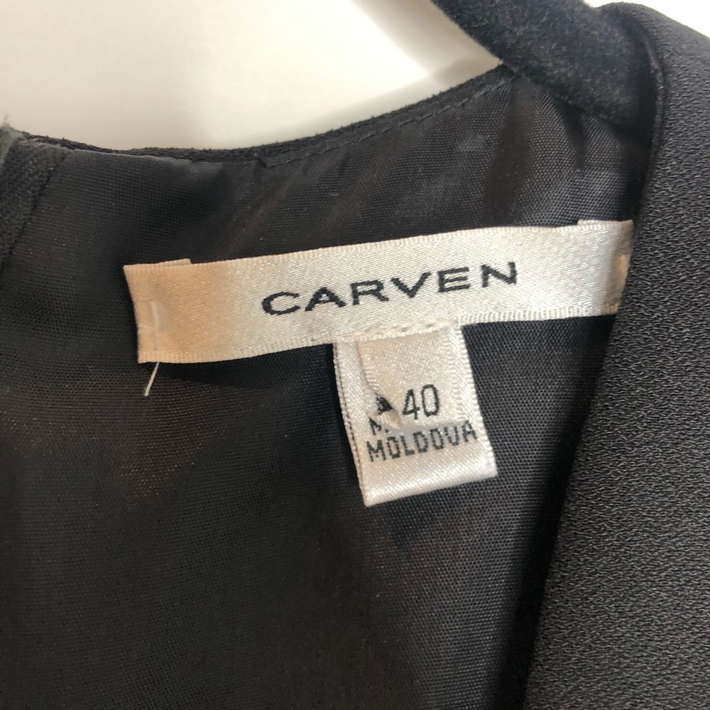 Carven | V-Neck Crepe Dress - Picture 7 of 10